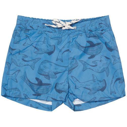 Little Dutch Badeshorts Sea Life Blue - 86/92