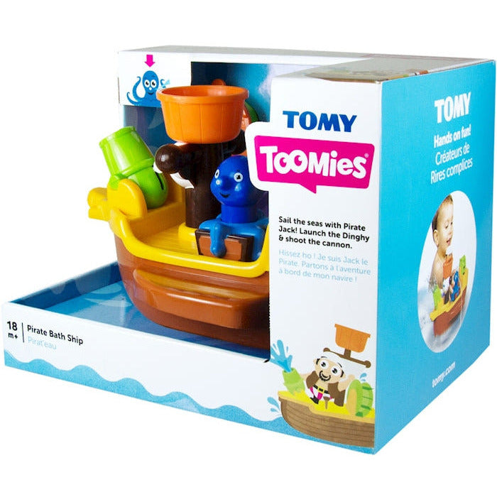 TOMY TOOMIES Piratenschiff mit lustigen Spritztieren, ab 18 Monaten