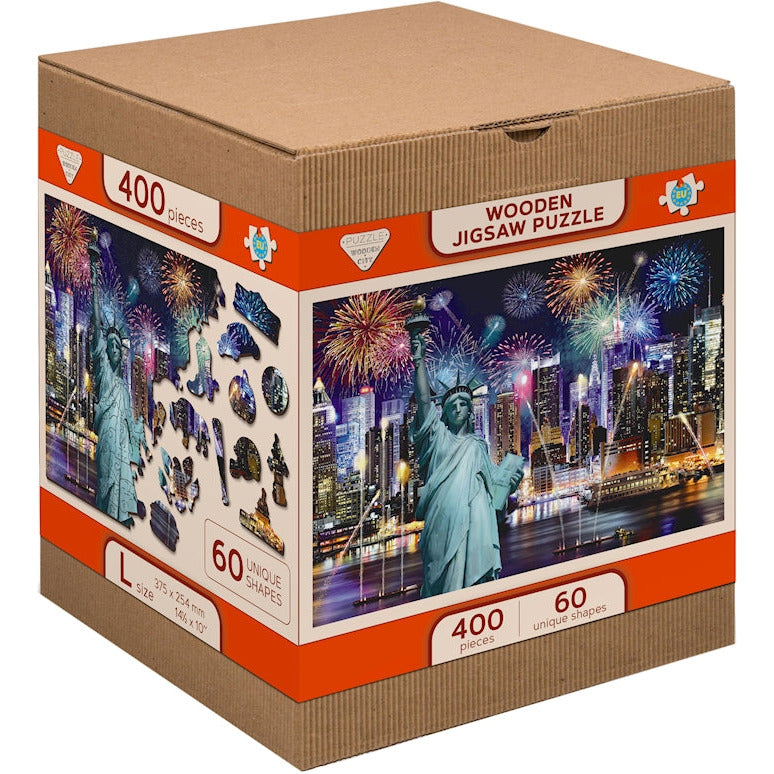 Puzzle Holz New York by Night