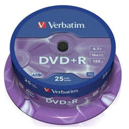 VERBATIM DVD+R 4.7GB (120min), 25 Stück
