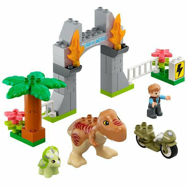 LEGO DUPLO Ausbruch des T-Rex und Triceratops 10939