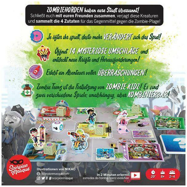 Jeu familial Asmodée Zombie Teenz Evolution