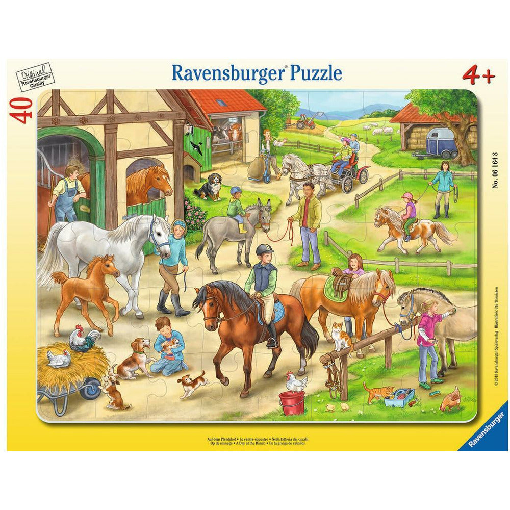 Ravensburger Rahmenpuzzle Auf dem Pferdehof