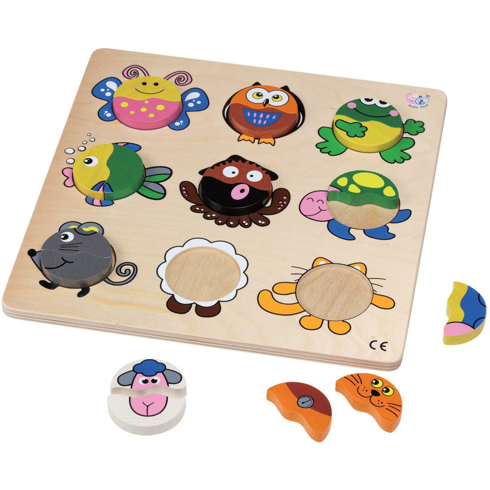 Puzzle Tiere rund