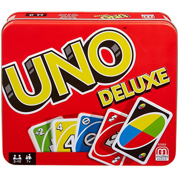 Mattel Games UNO Deluxe Metalldose