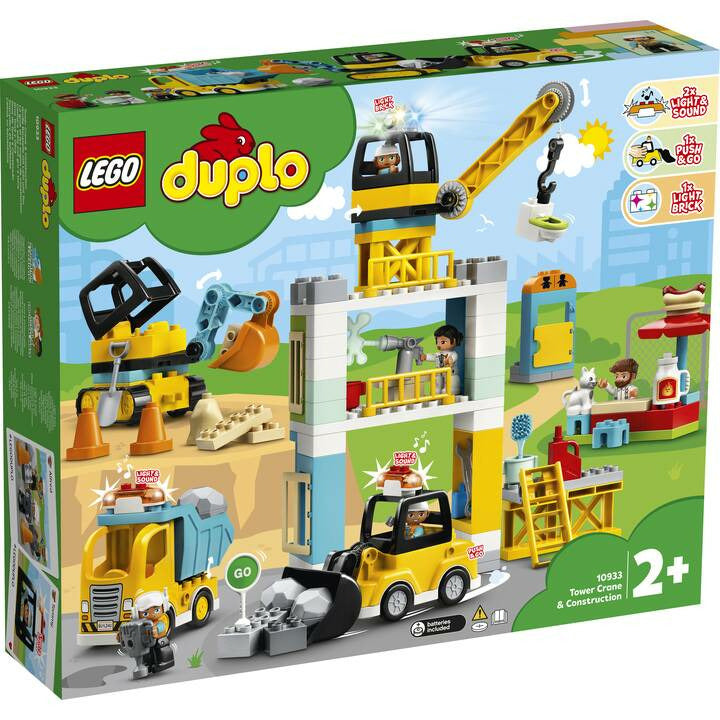 <transcy>LEGO DUPLO Grand chantier avec son et lumière 10933</transcy>