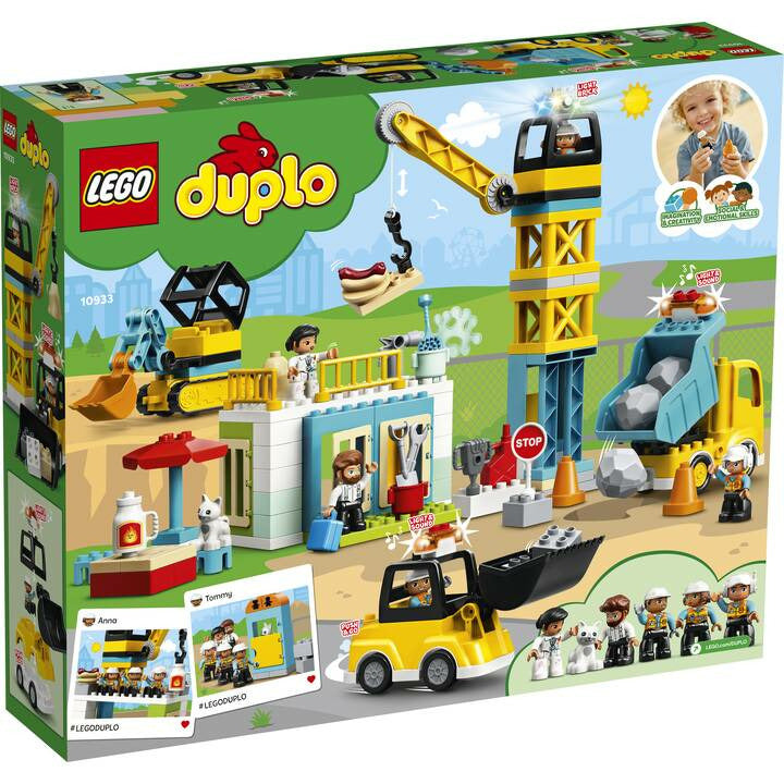 <transcy>LEGO DUPLO Grand chantier avec son et lumière 10933</transcy>