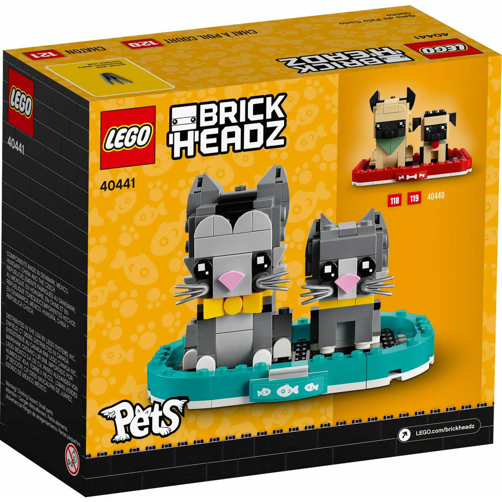 <transcy>LEGO BrickHeadz Chats à poil court 40441</transcy>