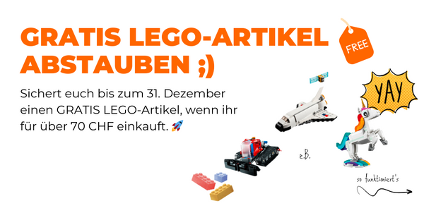 Gratis LEGO Set bei jedem LEGO Einkauf über CHF 70.-