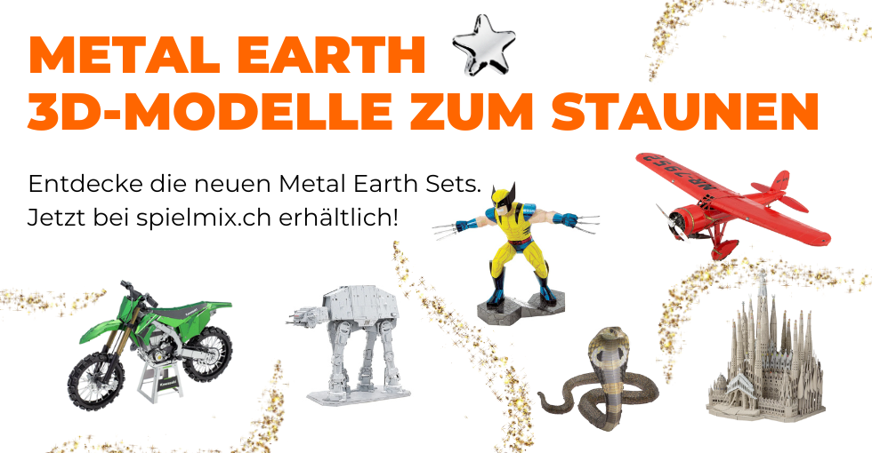 Neu bei spielmix.ch: Das komplette Metal Earth Sortiment ist da!