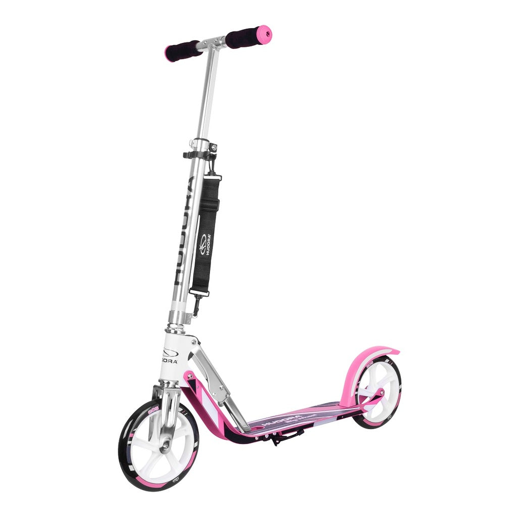 Hudora BigWheel® 205 (weiss/pink, 88cm × 37cm × 104cm, 4.5kg)