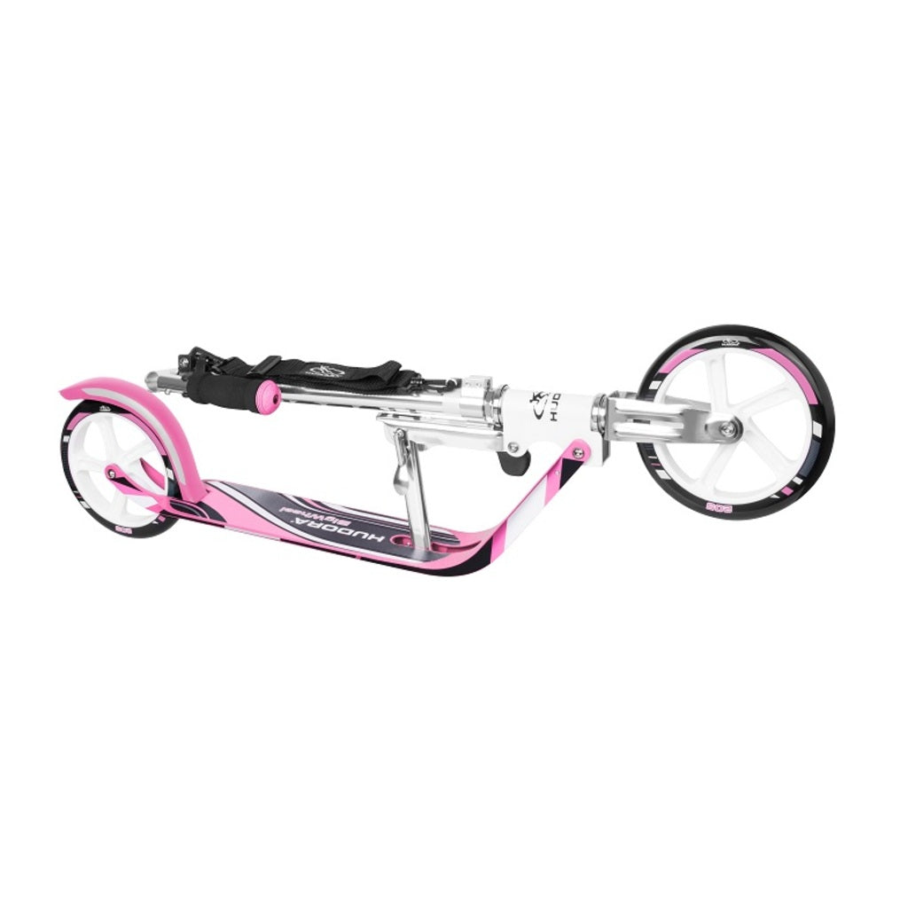 Hudora BigWheel® 205 (weiss/pink, 88cm × 37cm × 104cm, 4.5kg)