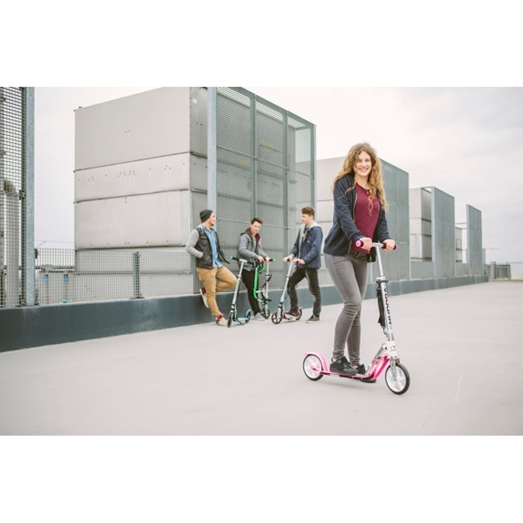 Hudora BigWheel® 205 (weiss/pink, 88cm × 37cm × 104cm, 4.5kg)