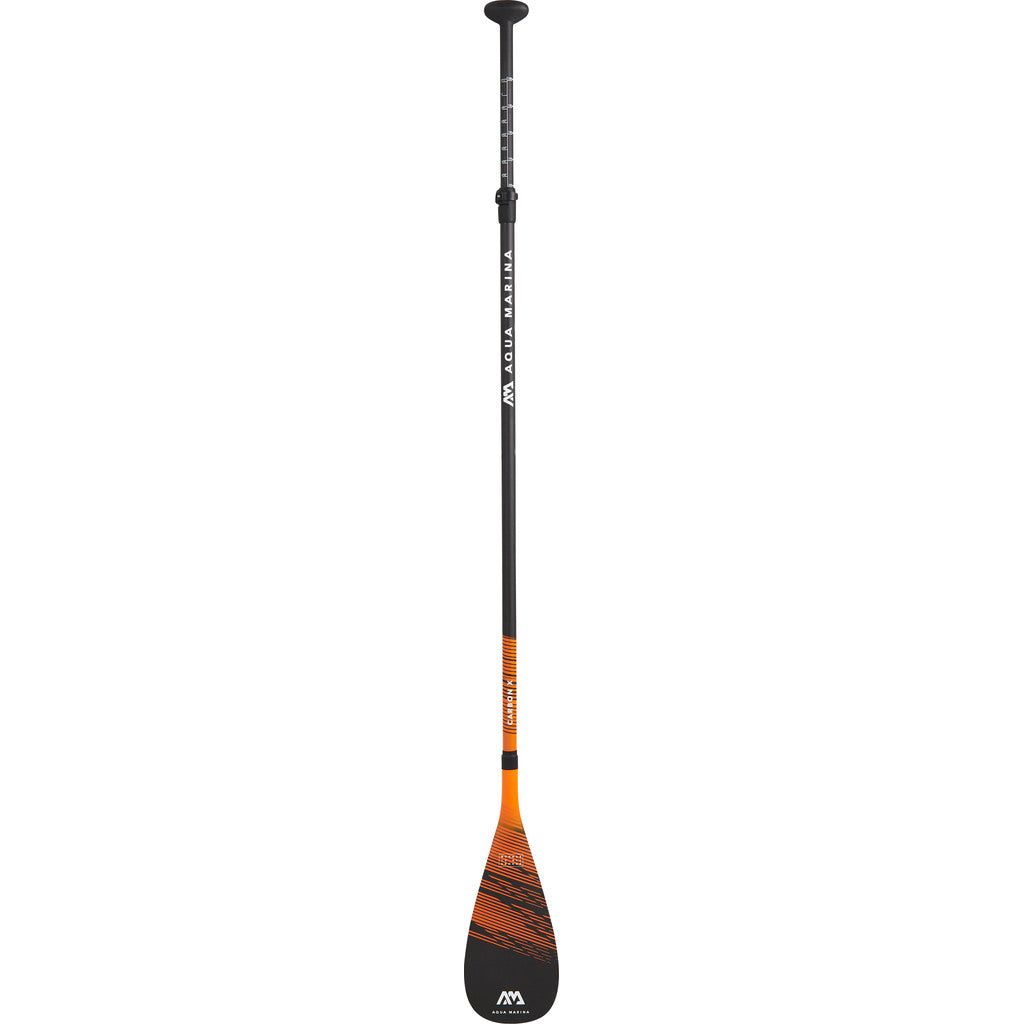 Aqua Marina CARBON X - Verstellbares Carbon iSUP Paddle (2 sections) (WB) (orange/schwarz, 550g, 180-220 cm)