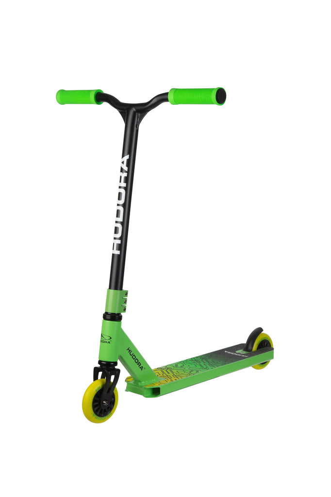 Hudora Kinder Stunt Scooter  (Grün, Schwarz, 67.5cm × 75cm, 3.6kg)