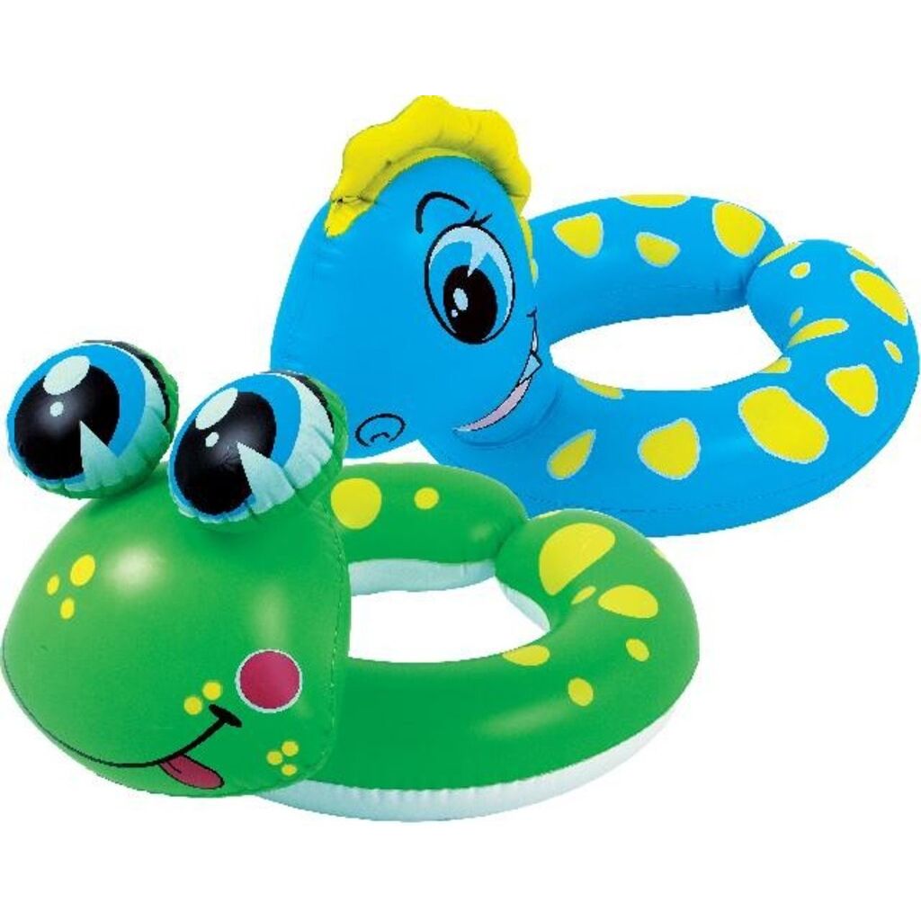 Jilong Animal Schwimmring Dino und Frosch (assortiert, ⌀61cm × 53cm × 53cm, 0.12kg)