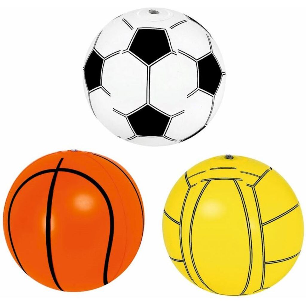 Jilong Aufblasbarer Basketball / Volleyball / Fussball (assortiert, ⌀40cm, 0.045kg)