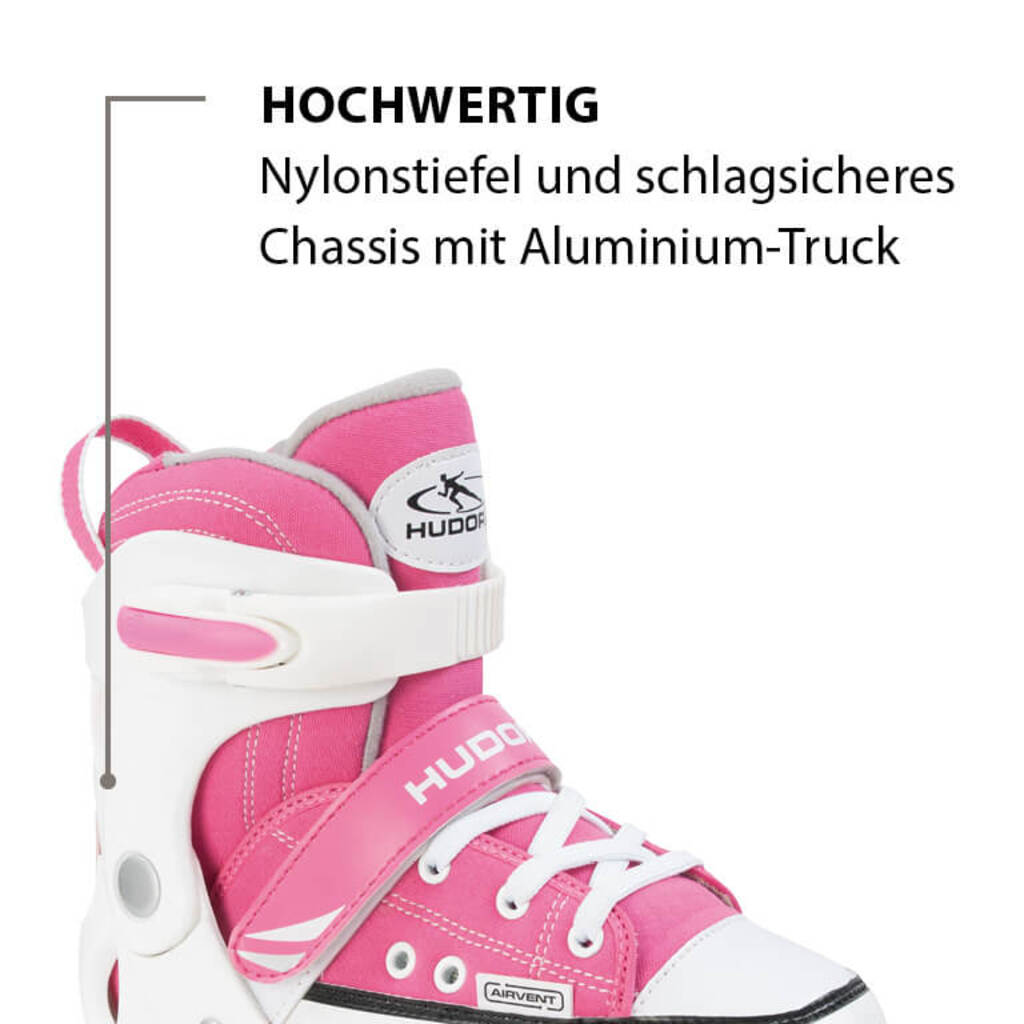 Hudora Rollschuh Roller Skate Wonders (pink, 36-39)