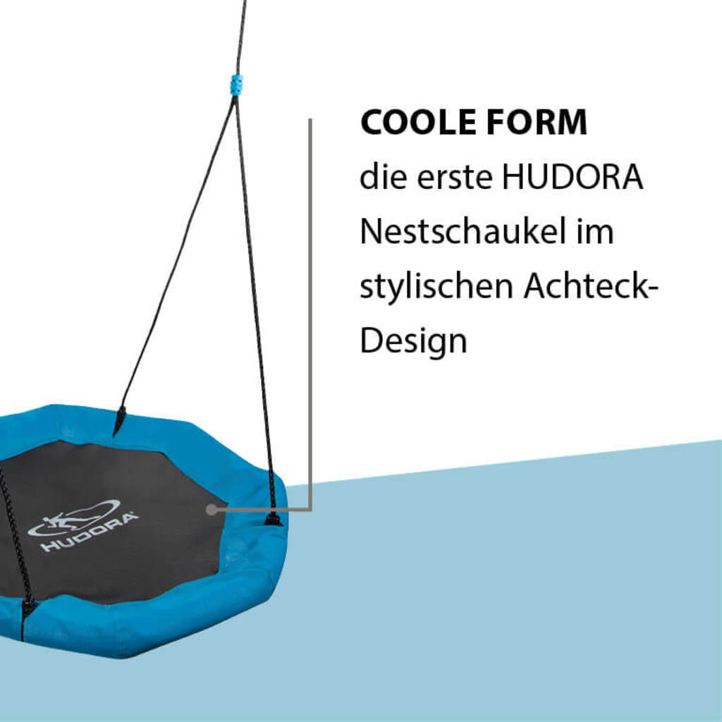 Hudora Nestschaukel Octagon 90 (skyblau, ⌀90cm)