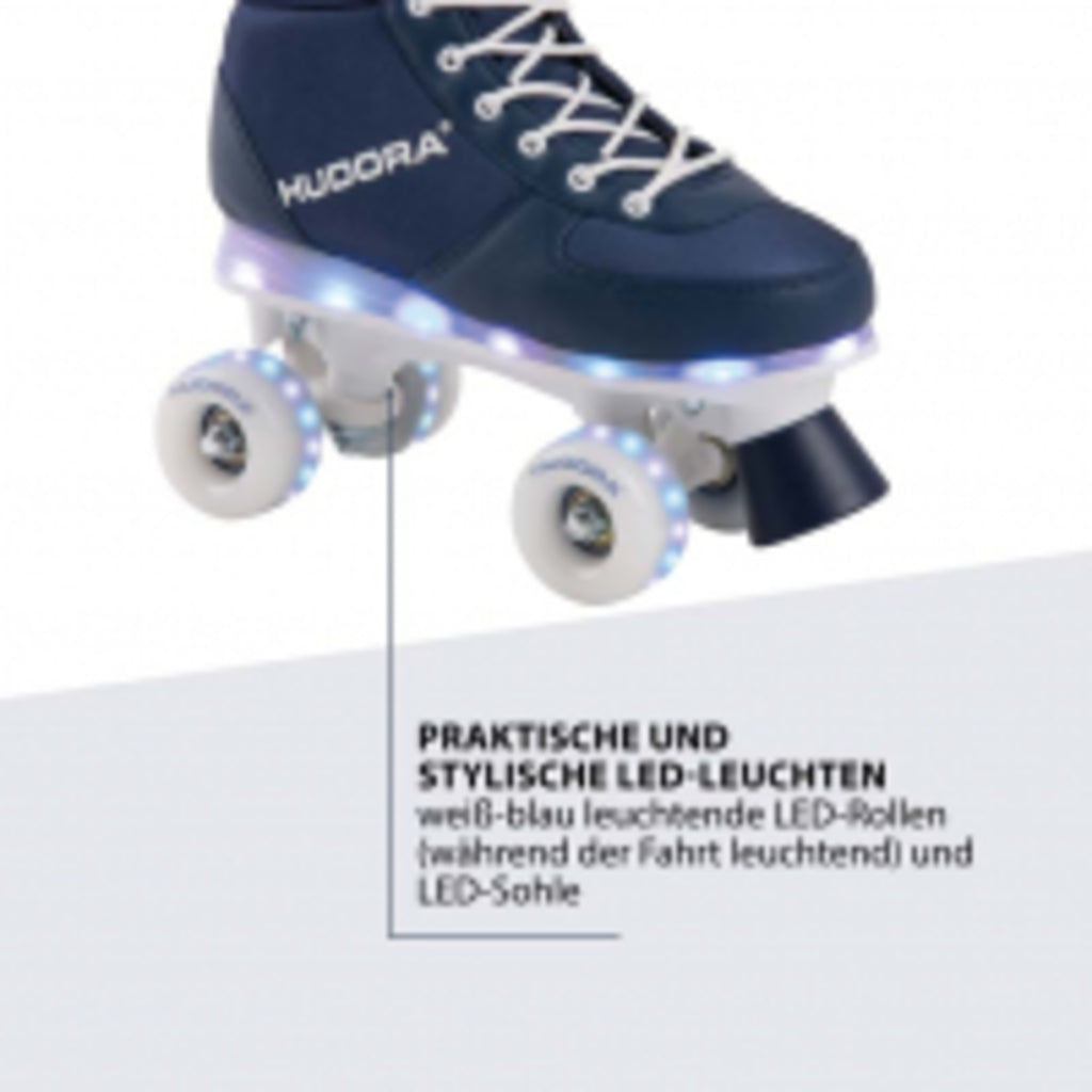 Hudora Roller Skates Advanced, LED (navy, 29/30)