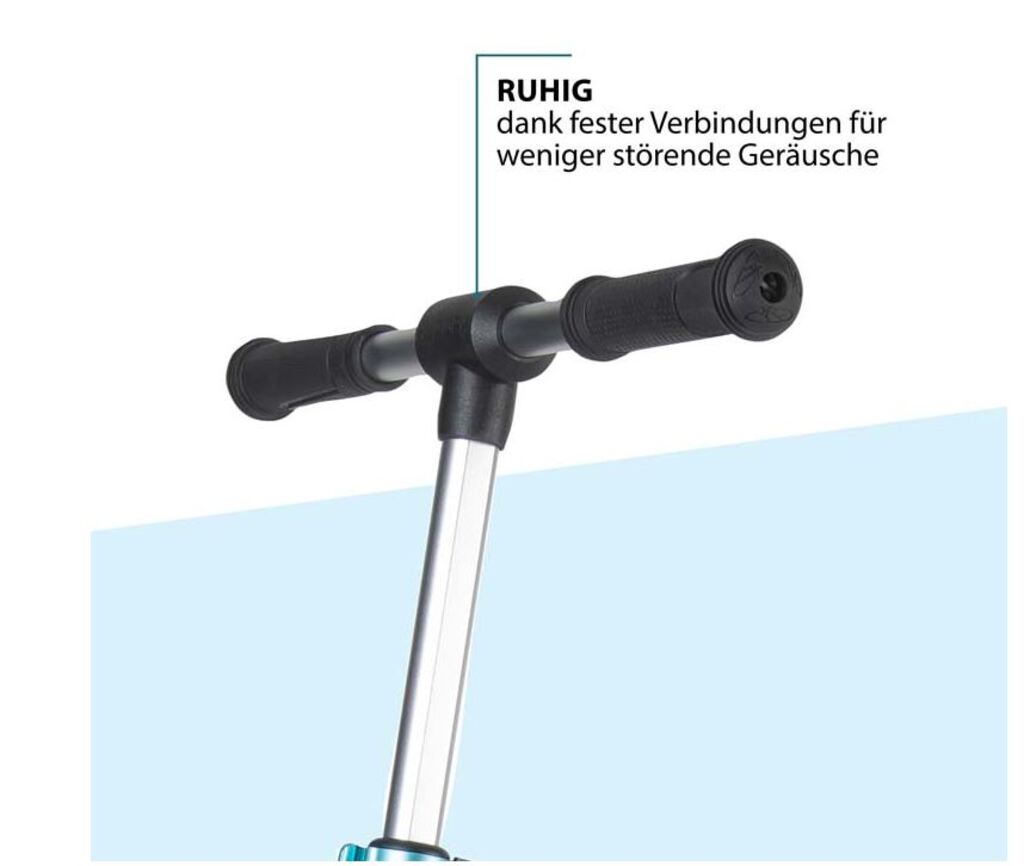 Hudora BigWheel® 215 Scooter (azur blau, 88cm × 48cm × 106cm, 4.1kg)