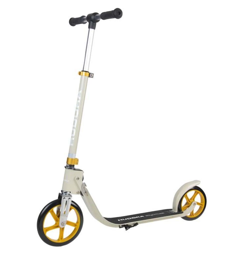 Hudora BigWheel® 215 Scooter (sand, 88cm × 48cm × 106cm, 4.1kg)