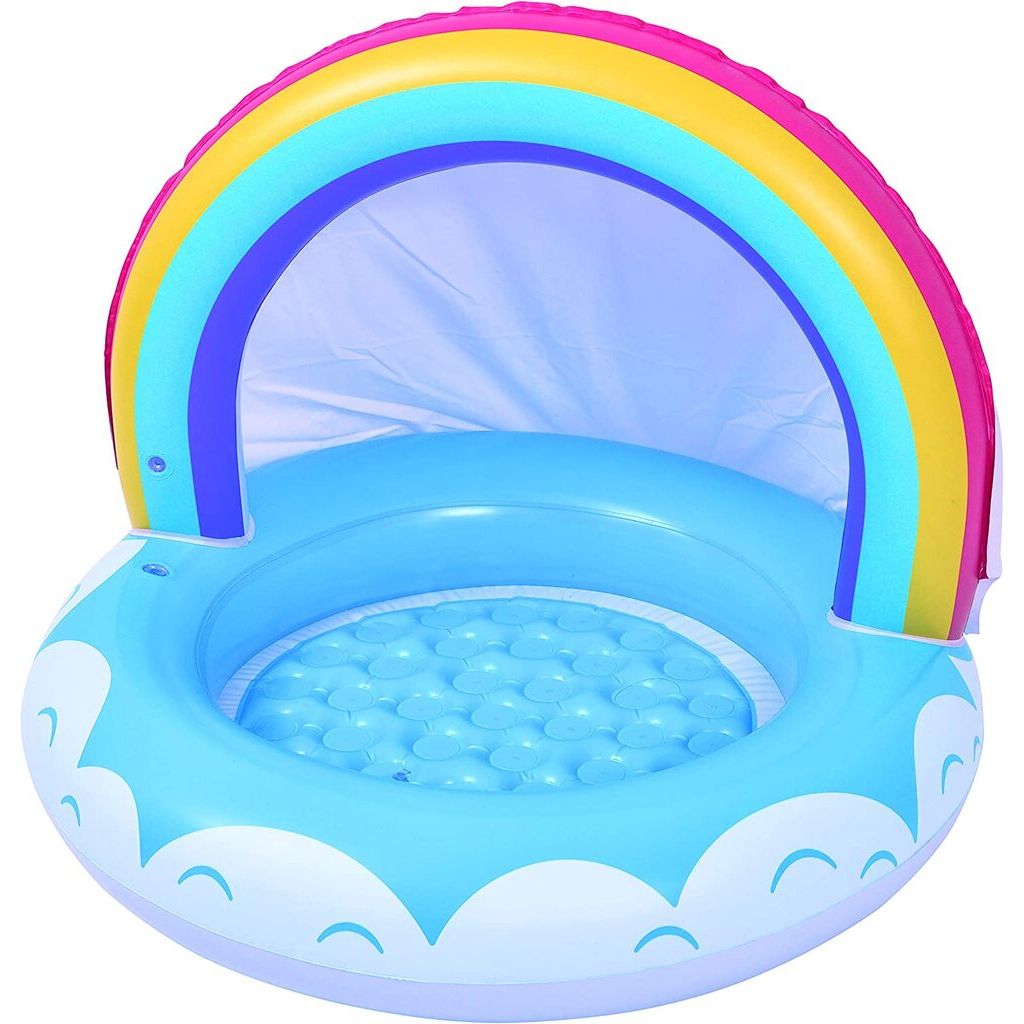 Jilong Kinderpool Regenbogen mit Sonnendach (⌀99cm × 64cm)