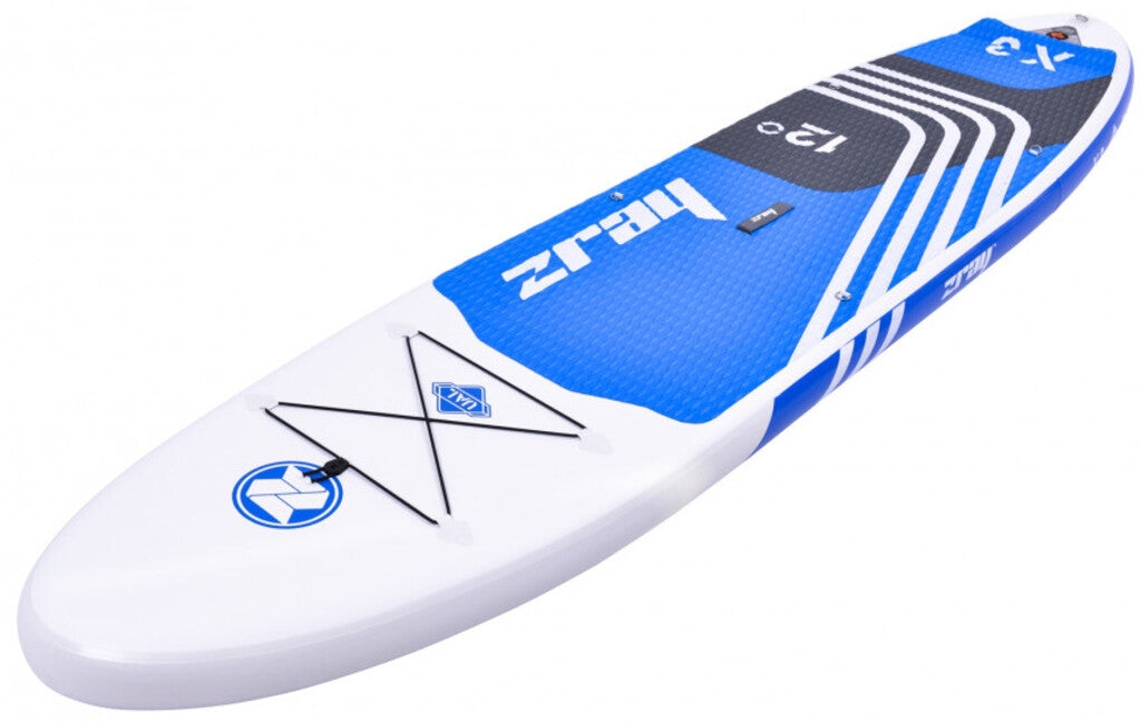 Jilong ZRAY X-Rider X3 12.0 Stand Up Paddle Board 12.0 (blau/weiss, 365cm × 81cm × 15cm, 9.6kg)
