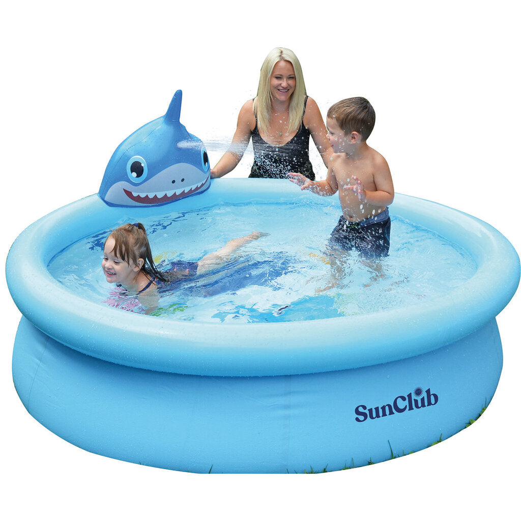 Jilong Aufblasbarer Kinderpool mit Haifisch (⌀190cm × 47cm)