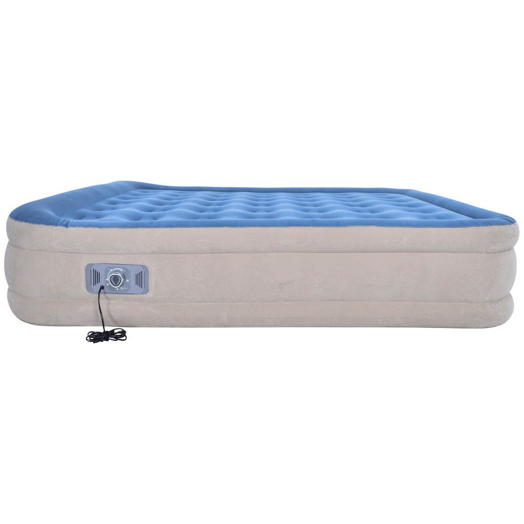 Jilong Luftbett Doppel (blau/beige, 203cm × 156cm × 46cm)