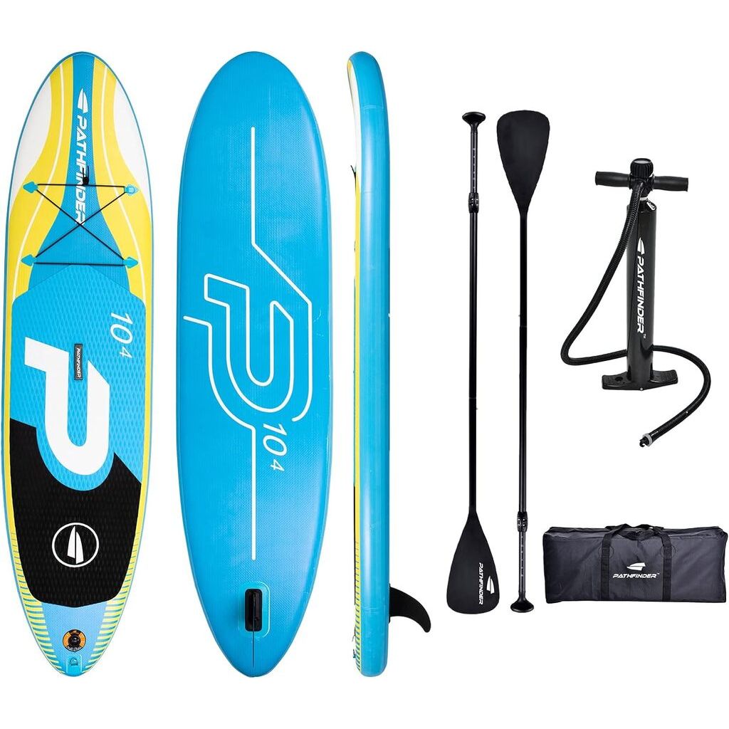 Jilong Pathfinder 10'4" SUP Set (blau/gelb, 315cm × 76cm × 15cm, 265l, 10kg)