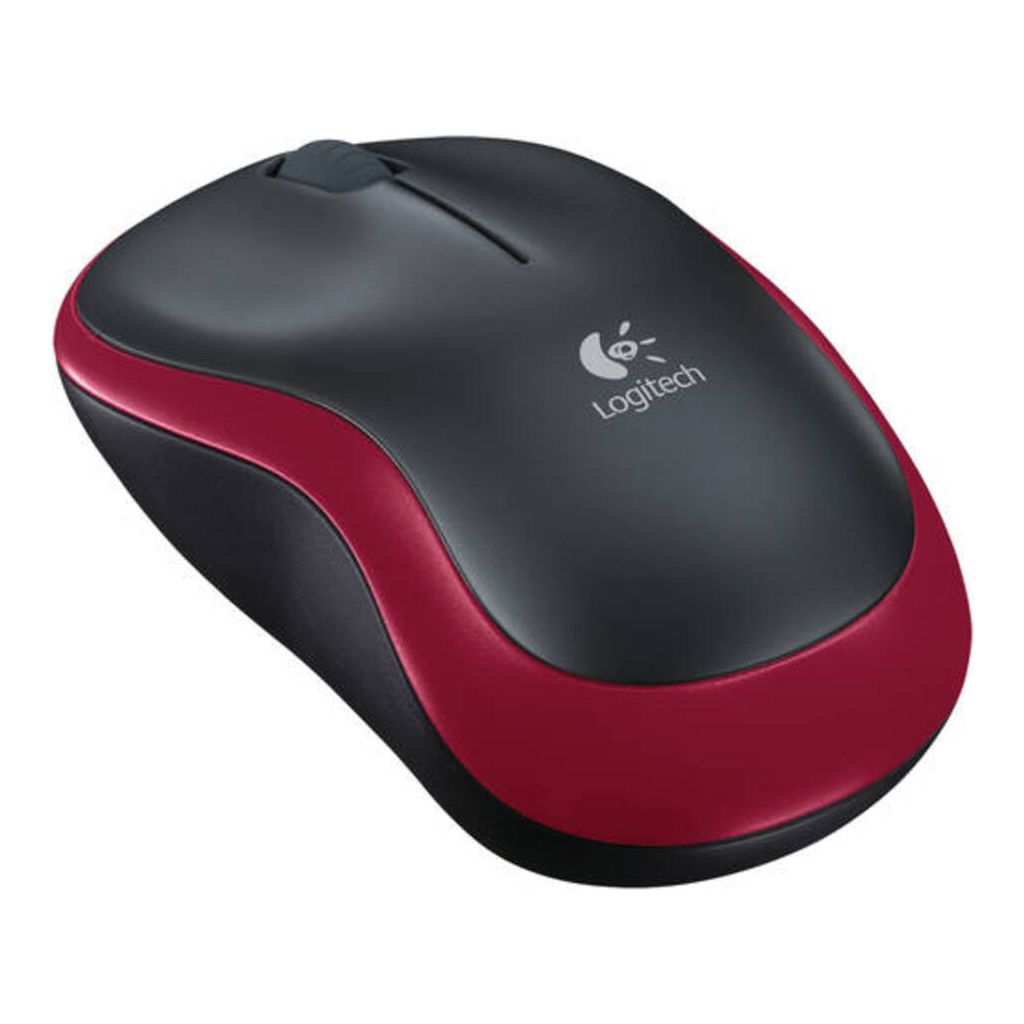 Logitech Kabellose Maus M185 (rot/schwarz)