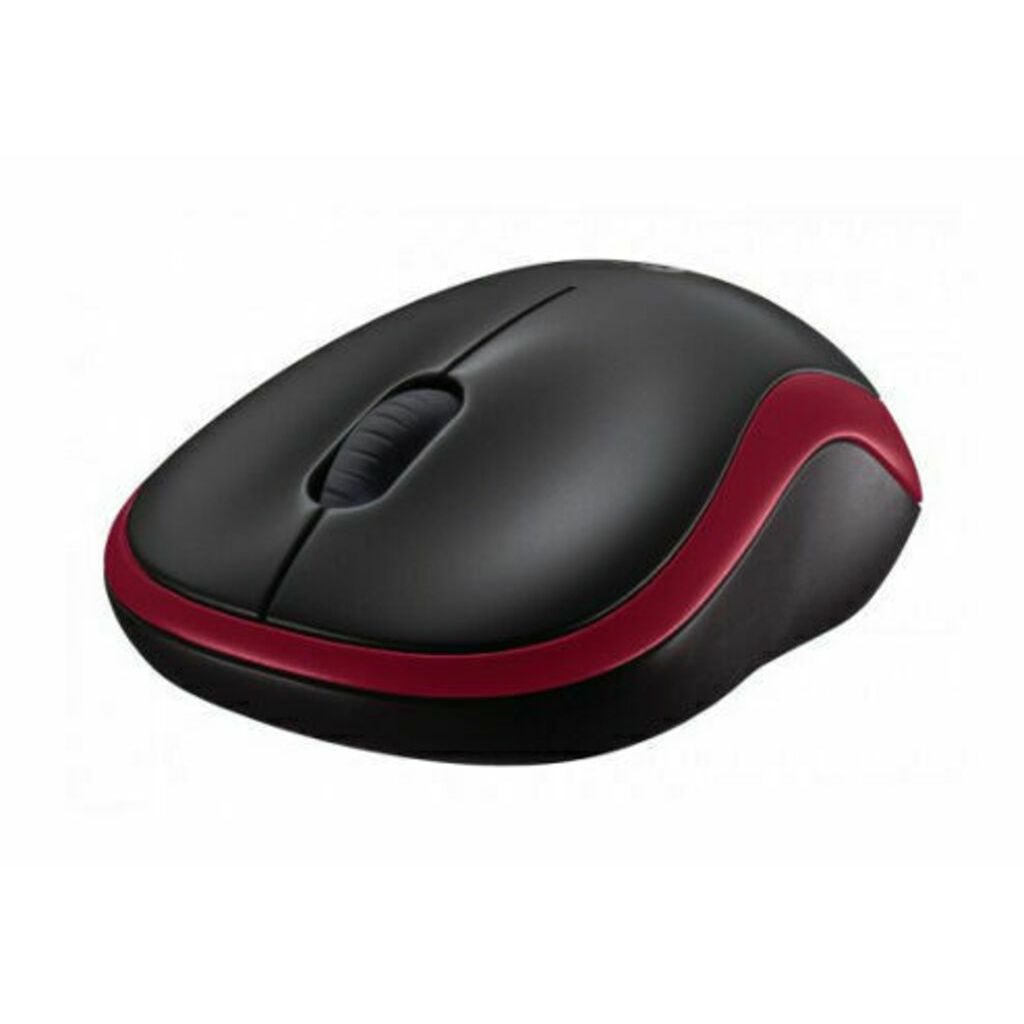 Logitech Kabellose Maus M185 (rot/schwarz)