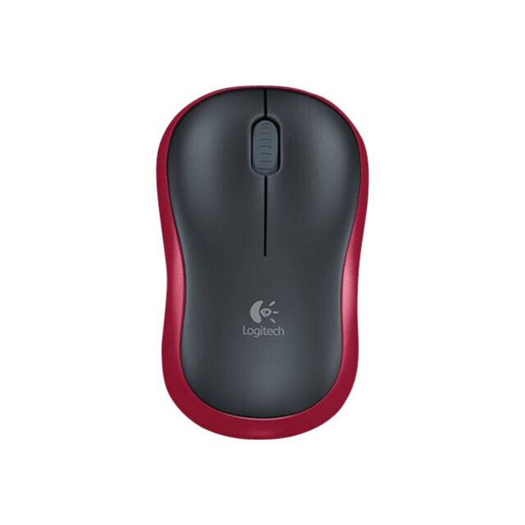 Logitech Kabellose Maus M185 (rot/schwarz)