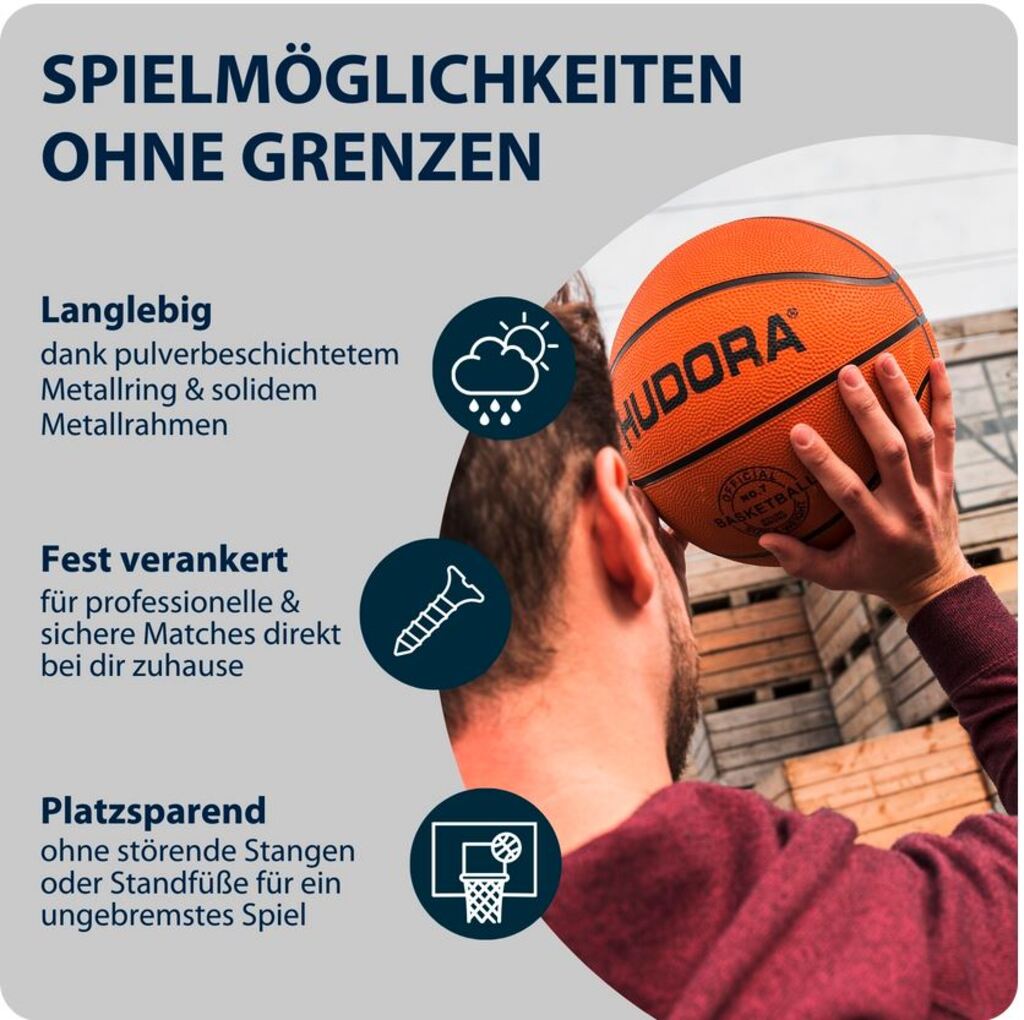 Hudora Basketballboard Competition Pro (110cm × 70cm)
