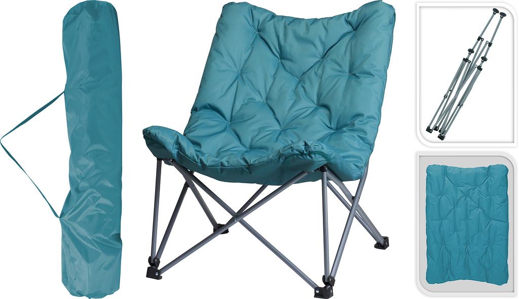 Redcliffs Campingstuhl Butterfly mit Polsterung (türkis, 83 cm × 74 cm × 91 cm, türkis)