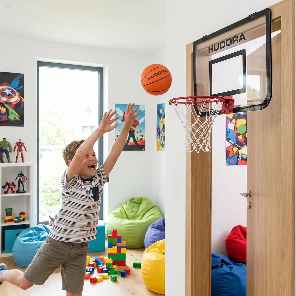 Hudora Mini-Basketballkorb-Set Indoor mit Türaufhängung