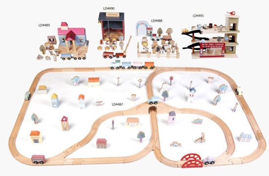 Little Dutch Holzeisenbahn XL - Starter-Set FSC