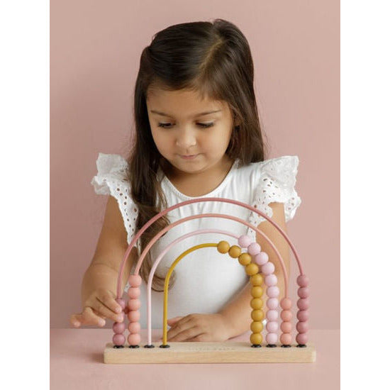 Little Dutch Regenbogen-Abacus pink