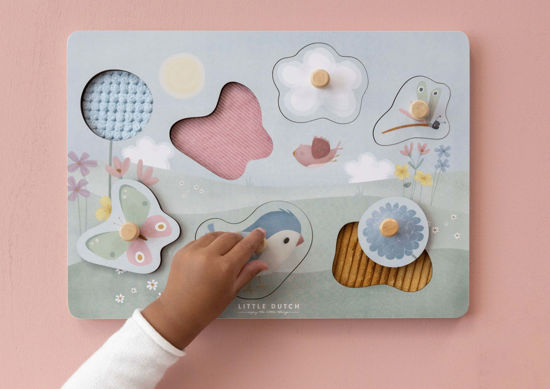 Little Dutch Taktiles Puzzle Flowers&Butterflies
