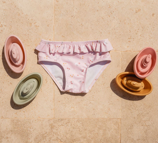LIttle Dutch Badehosen mit Rüschen Little Pink Flowers - 62/68
