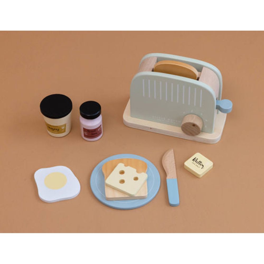 Little Dutch Holz Toaster Set 10-teilig FSC