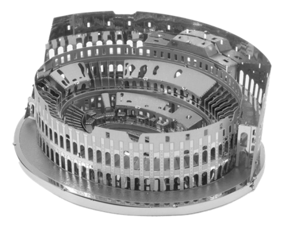 Ruines du Colisée romain – Maquette en métal de qualité supérieure