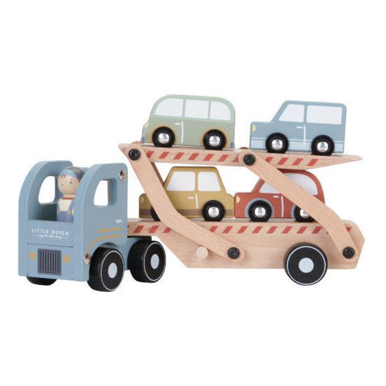 <transcy>Chariot de transport de voitures en bois Little Dutch</transcy>