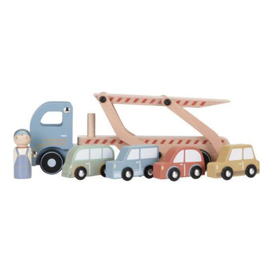 <transcy>Chariot de transport de voitures en bois Little Dutch</transcy>