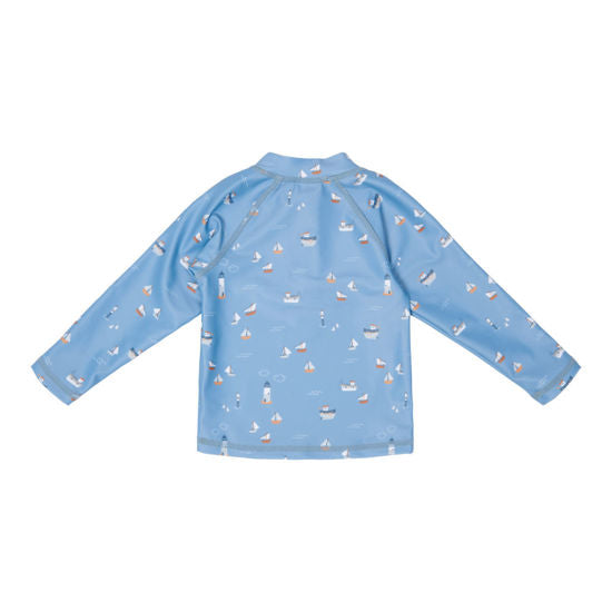 Little Dutch Schwimm T-Shirt langärmlig Sailors Bay Blue - 74/80