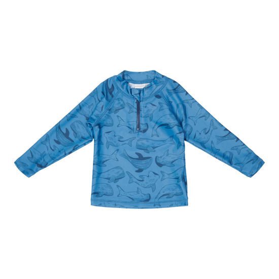 Little Dutch Schwimm T-Shirt langärmlig Sea Life Blue - 98/104