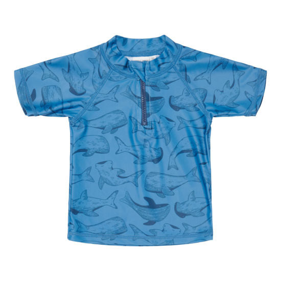 Little Dutch Schwimm T-Shirt kurzärmlig  Sea Life Blue - 86/92