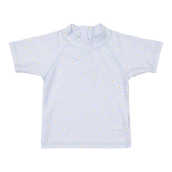 Little Dutch Schwimm T-Shirt kurzärmlig  Daisies Blue - 86/92