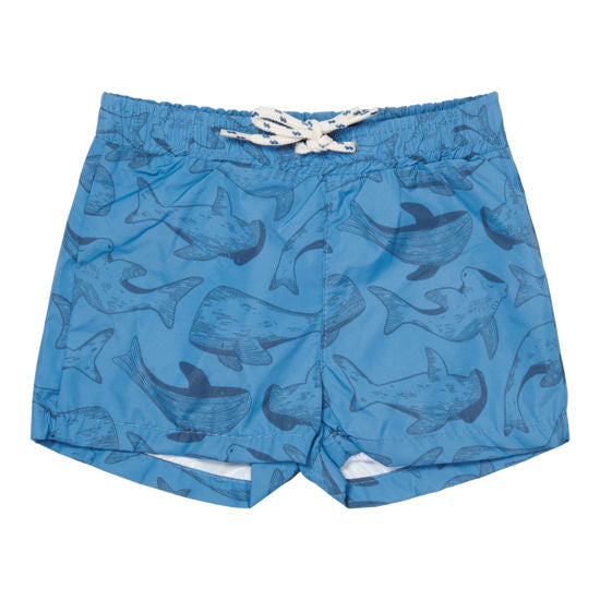 Little Dutch Badeshorts Sea Life Blue - 74/80